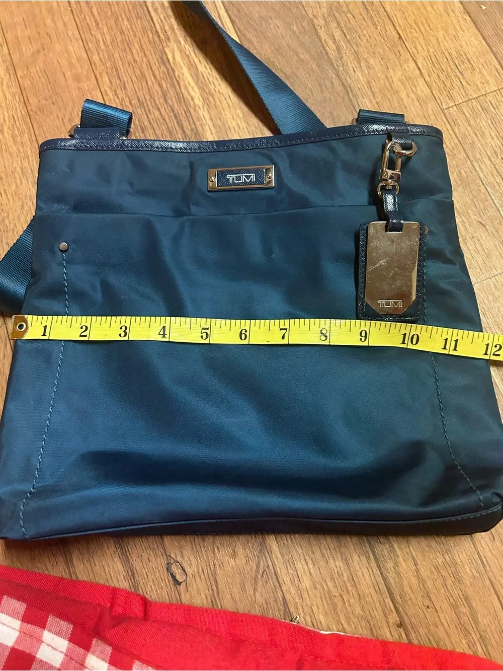 Tumi Navy Blue Nylon Messenger Crossbody Bag with Adjustable Strap